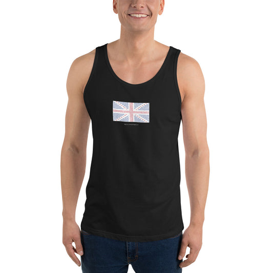 Union Flag ASCII - Men's Tank Top - Unminced Words