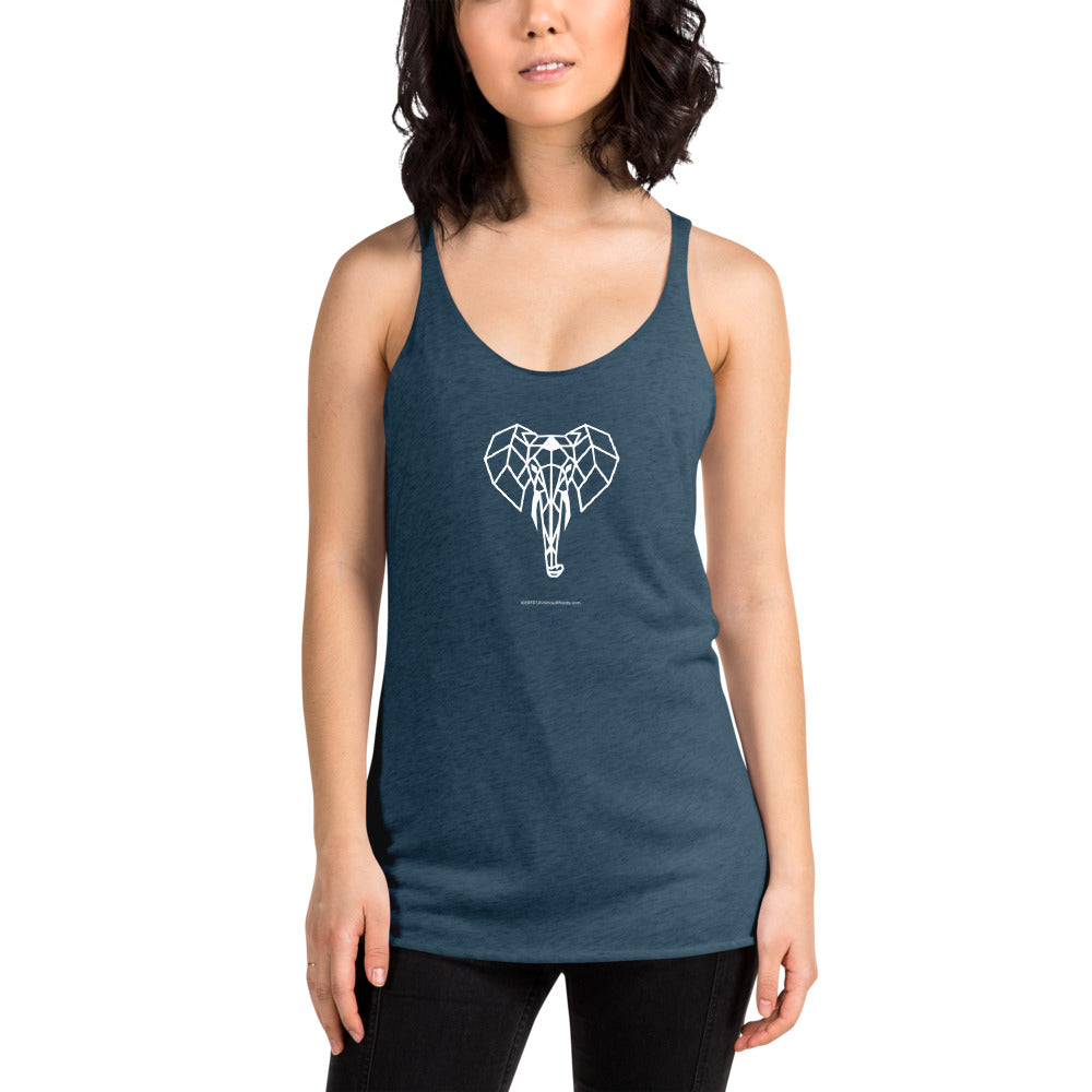 Elephant - Women's Racerback Tank - Unminced Words