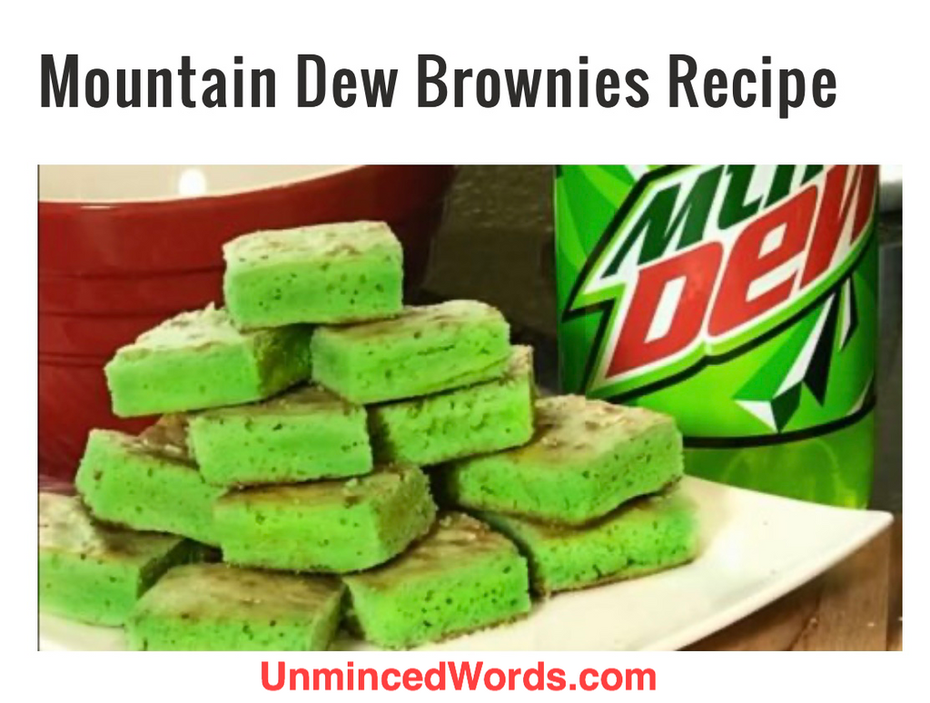 Mountain Dew Brownies, yes, really