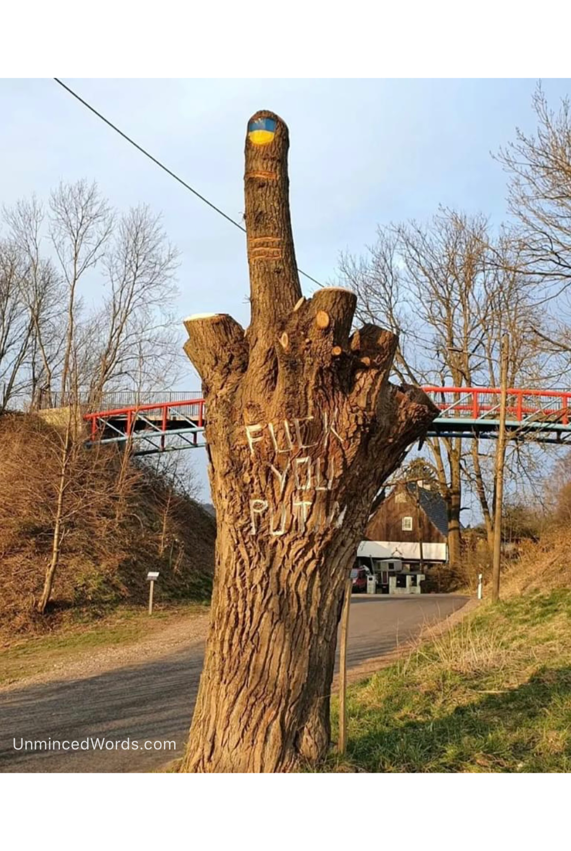 A message to Putin near the Polish border