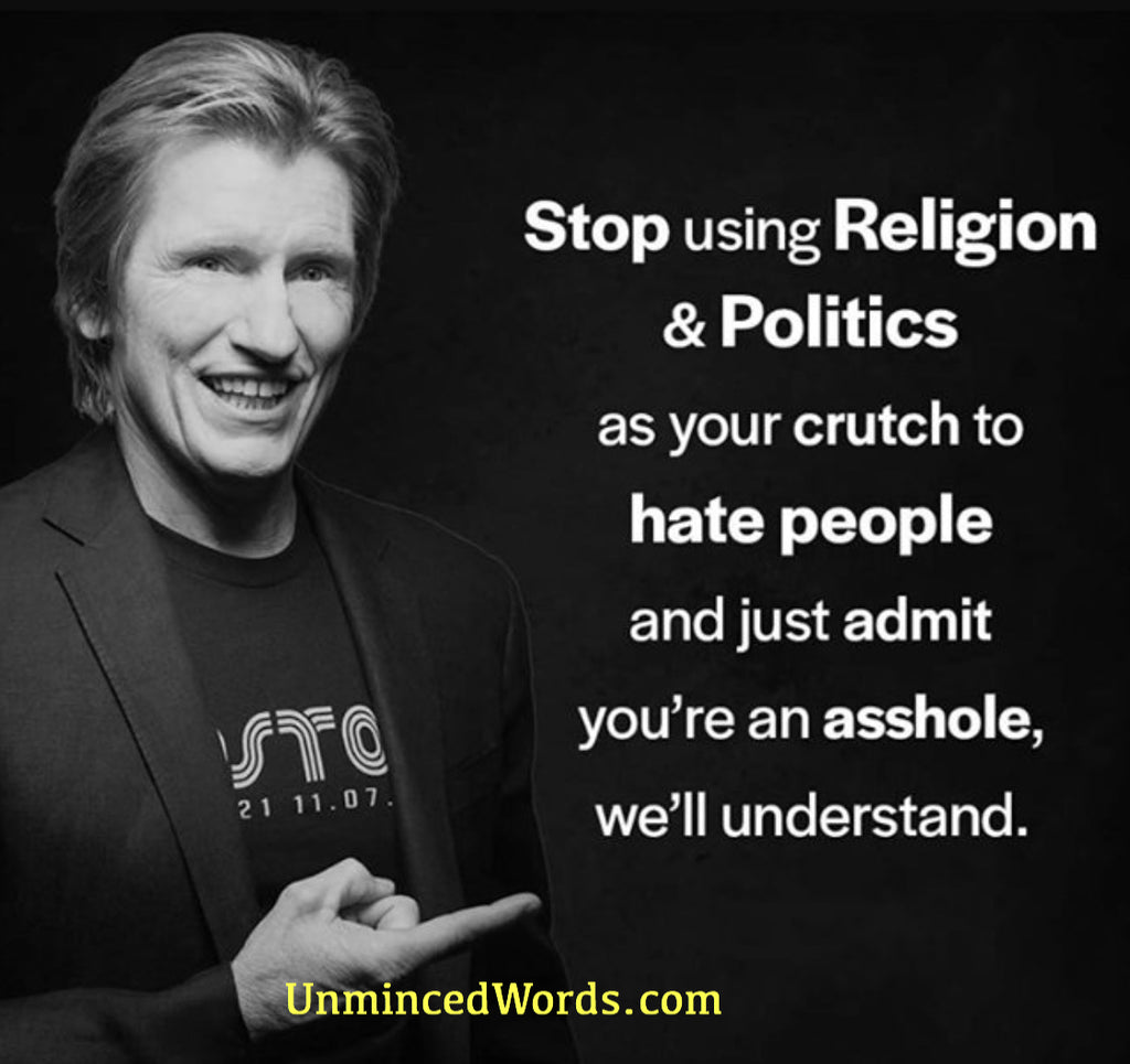 Religion & Politics smokescreen.