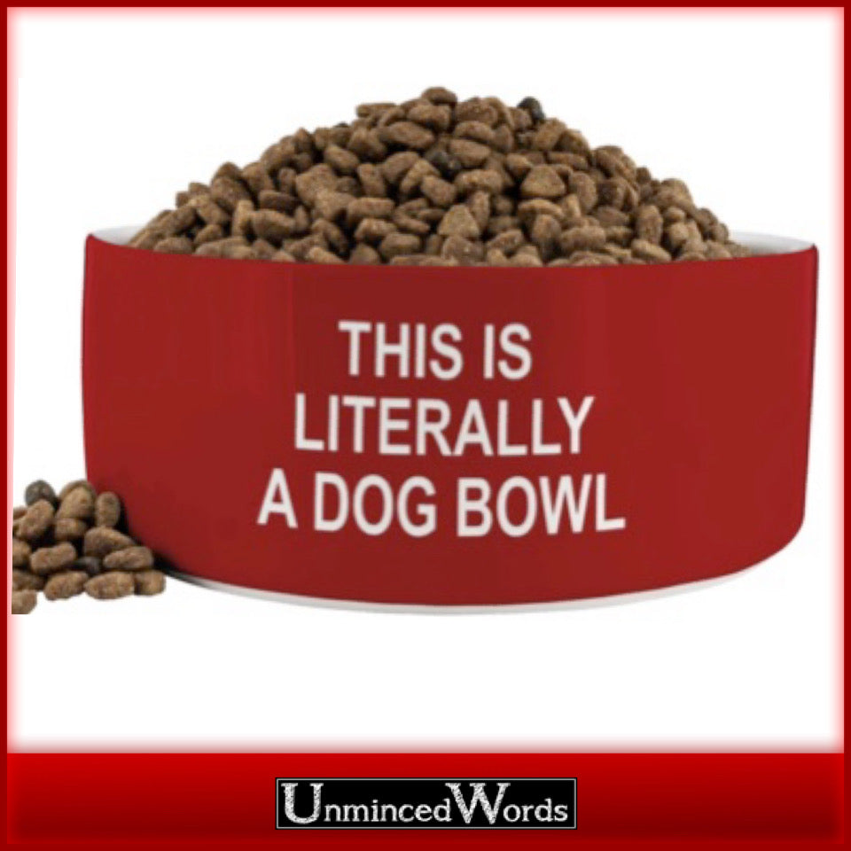 This is literally a dog bowl