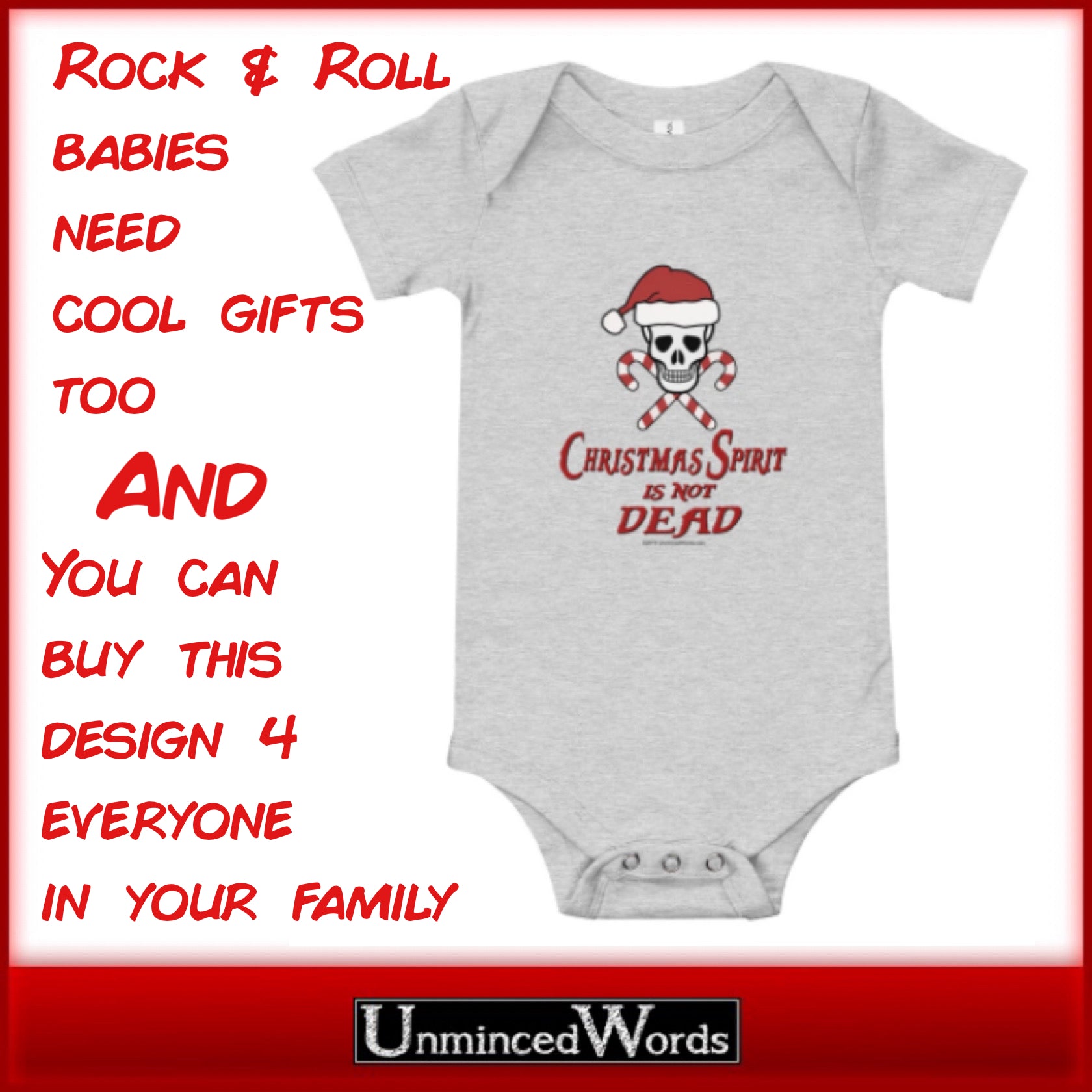 CHRISTMAS SPIRIT IS NOT DEAD ONESIE