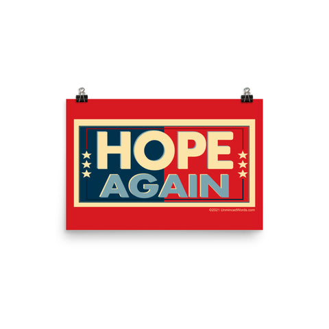 Hope Again - Poster - Unminced Words