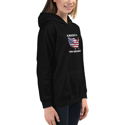 America Now Bidenesque - Kids Hoodie