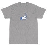 Middle Blue Finger - Short Sleeve T-Shirt