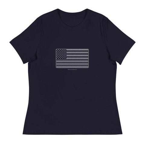 The American Flag - Women's Relaxed T-Shirt - Unminced Words