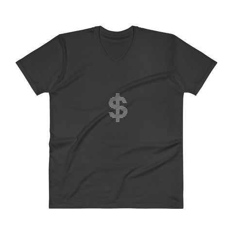 Dollar - Men's V-Neck T-Shirt - Unminced Words