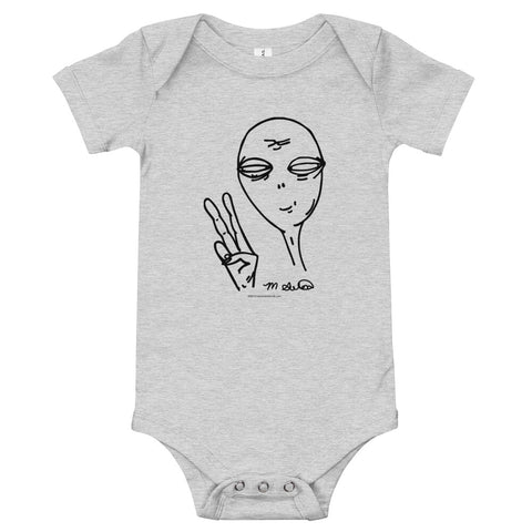 Peaceful Alien - Onesie - Unminced Words