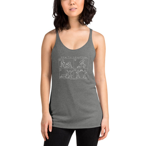 How To Leapfrog - Women's Racerback Tank - Unminced Words