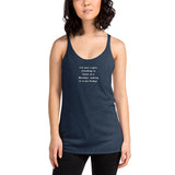 Just a Girl - Women's Racerback Tank - Unminced Words