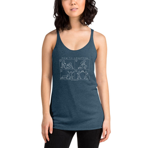 How To Leapfrog - Women's Racerback Tank - Unminced Words