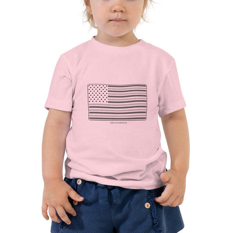 The American Flag - Toddler Short Sleeve Tee - Unminced Words