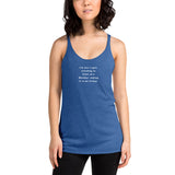 Just a Girl - Women's Racerback Tank - Unminced Words