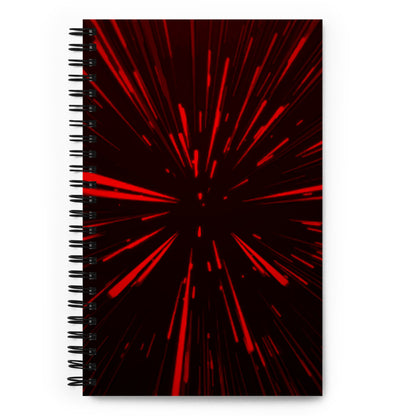 Hyperspace Deluxe - Red Spiral notebook