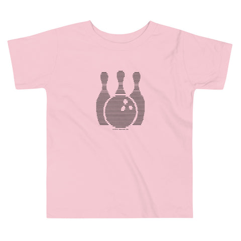 Bowling - Toddler Short Sleeve Tee - Unminced Words