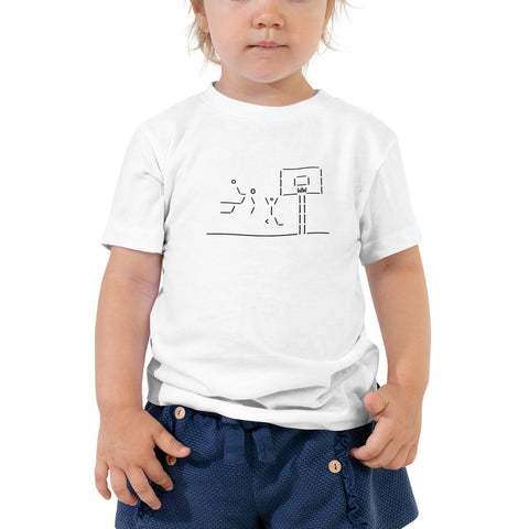 Basketball Dunking - Toddler Short Sleeve Tee