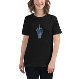 X-Ray Finger - Women's Relaxed T-Shirt - Unminced Words