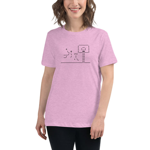 Basketball Dunking - Women's Relaxed T-Shirt