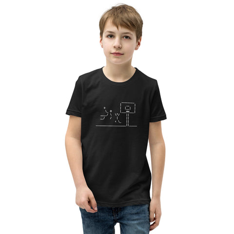 Basketball Dunking - Youth Short Sleeve T-Shirt