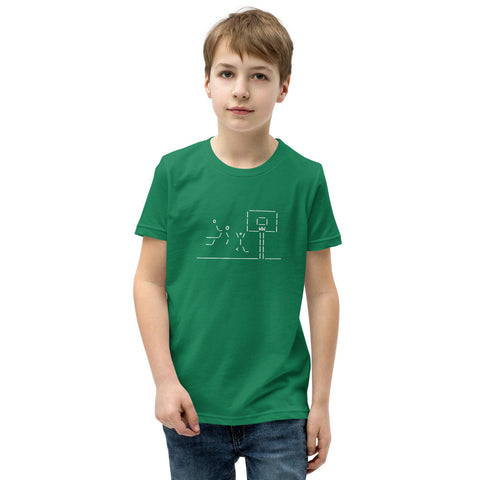 Basketball Dunking - Youth Short Sleeve T-Shirt