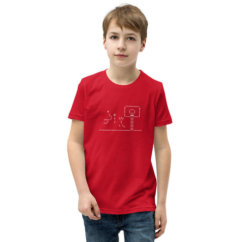 Basketball Dunking - Youth Short Sleeve T-Shirt